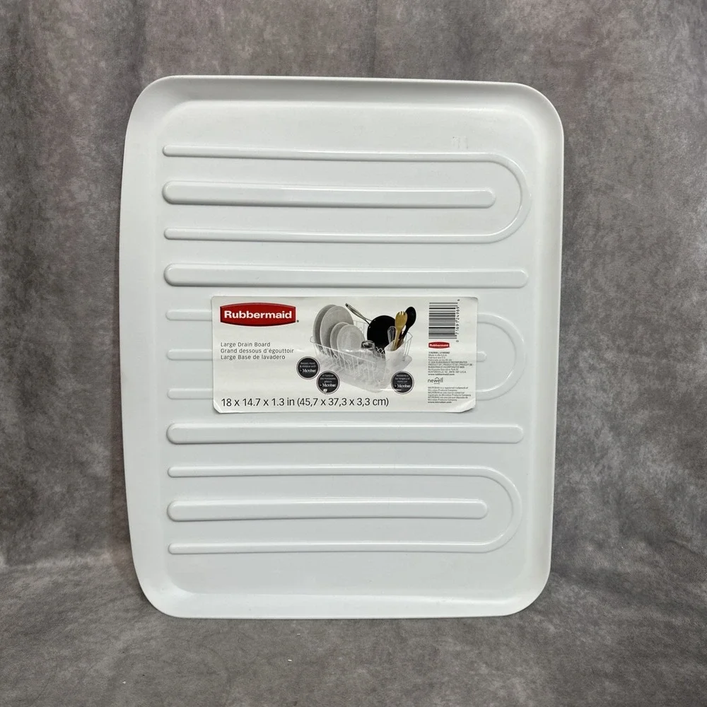 RUBBERMAID Large Drain Board White 18x14.7x1.3